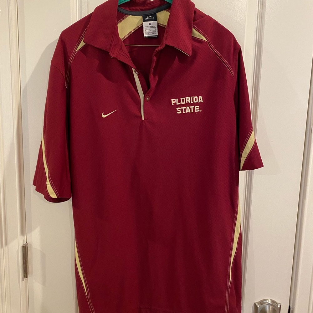 Florida State University Nike Dri Fit Polo. Size M
